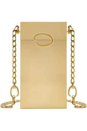 Oscar de la Renta Clutch met logoplakkaat