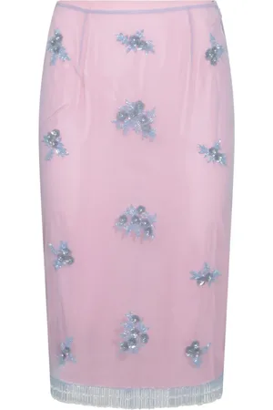 BLUMARINE Verfraaide kokerrok