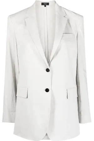 THEORY Blazer met enkele rij knopen