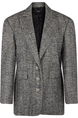 Paco rabanne Wollen blazer met visgraatpatroon