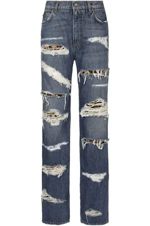 Dolce & Gabbana Jeans met gerafeld effect
