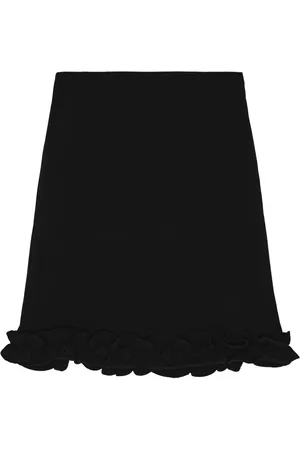 Ganni Crêpe rok met ruches
