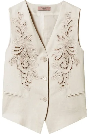 Twin-Set Gilet met borduurwerk