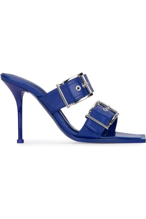 Alexander McQueen 100mm leren sandalen met gesp