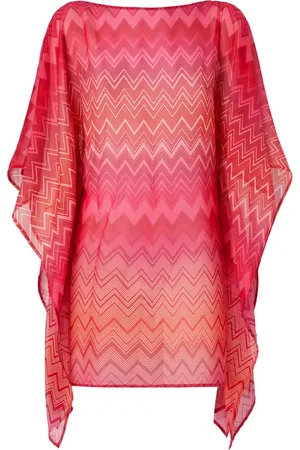 Missoni Strandjurk met zigzag patroon