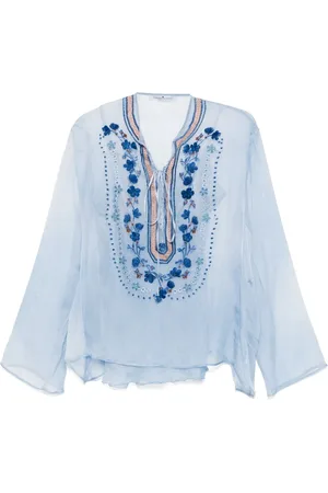 ERMANNO SCERVINO Chiffon blouse met borduurwerk