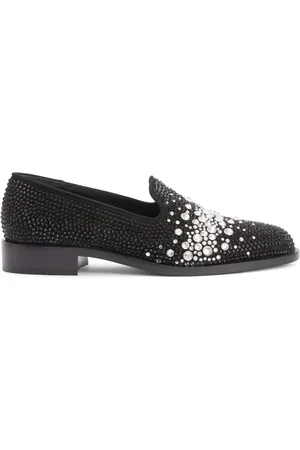 Giuseppe Zanotti Loafers verfraaid met kristallen