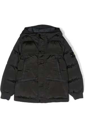 Stone Island Donsjack met logopatch