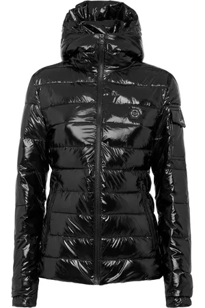 Philipp Plein Donsjack met logoplakkaat