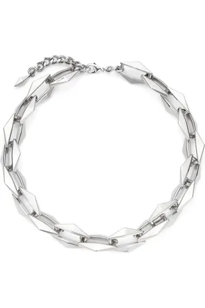 Jimmy Choo Schakelhalsketting met diamant