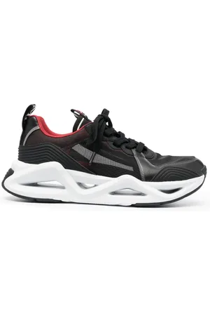 EA7 Sneakers met mesh vlak