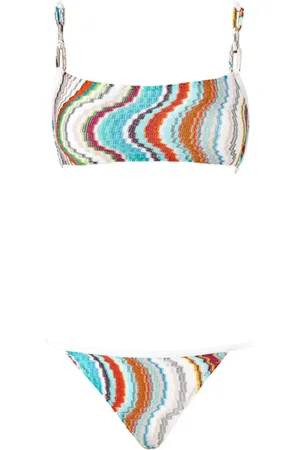 Missoni Bikini met zigzag gebreide