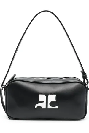 Courrèges Réédition leren schoudertas