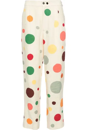BODE Straight broek met stippen