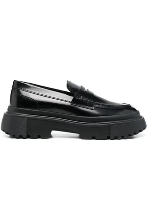 Hogan Leren loafers