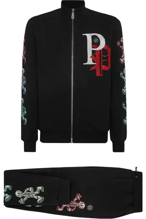 Philipp Plein Trainingspak met skelet applicatie