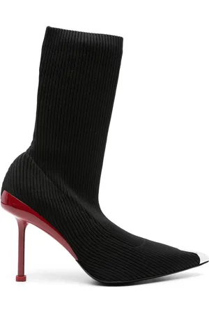 Alexander McQueen Slash Knit enkellaarzen