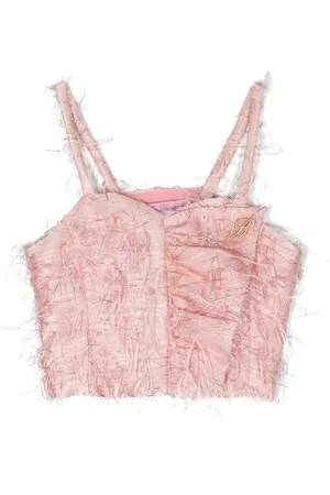 MISS BLUMARINE Tanktop met logoplakkaat