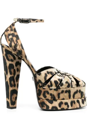 Roberto Cavalli Sandalen met luipaardprint