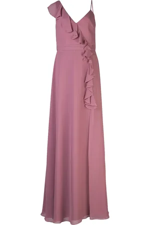 Marchesa Notte Jurk met ruche afwerking