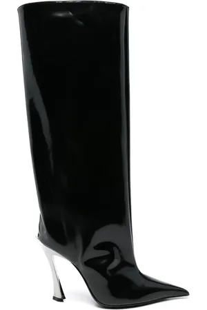 MUGLER 110 mm lakleren laarzen