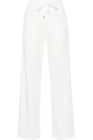 P.A.R.O.S.H. Straight broek met geborduurd logo