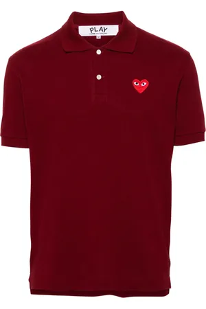 Comme des Garçons Poloshirt met hartpatch