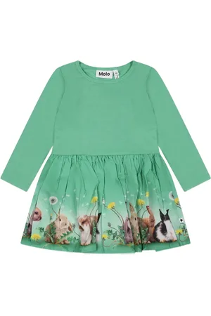 Molo Jurk met lange mouwen en konijnprint