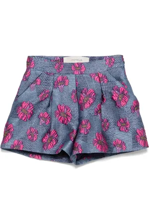 Simonetta Shorts met bloemjacquard