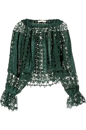 ULLA JOHNSON Kavita blouse van kant
