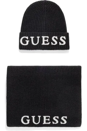 Guess Katoenen muts met geborduurd logo