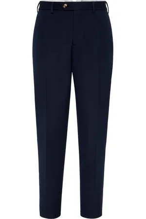 Brunello Cucinelli Broek met gabarine weving