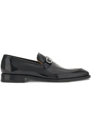 Salvatore Ferragamo Gancini leren loafers