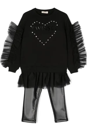 Twin-Set Sweater en legging met logoprint