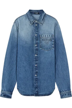 VERSACE Milano Stamp denim overhemd