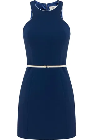 Elisabetta Franchi Jurk met gedrapeerde hals