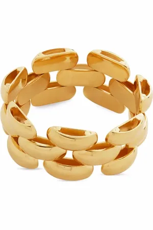 Monica Vinader Ring met geweven ketting design