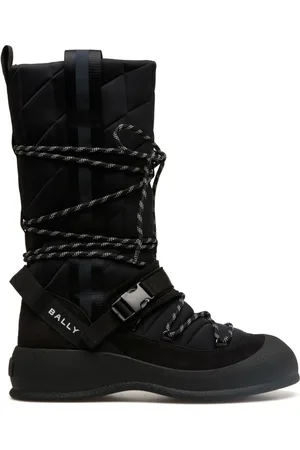 Bally Laarzen met logoprint en vlakken