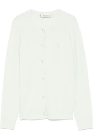 BLUMARINE Vest met logo van stras