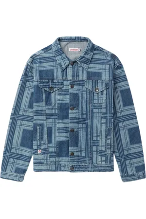 Charles Jeffrey Loverboy Geruit denim jack