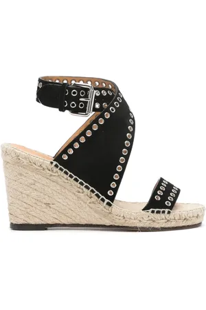 Isabel Marant Iriane 85 mm espadrilles met sleehak