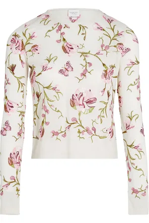 Giambattista Valli Trui met bloemen intarsia