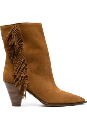 Aquazzura Marfa suède enkellaarzen