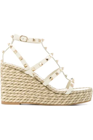 VALENTINO GARAVANI Rockstud sandalen met sleehak