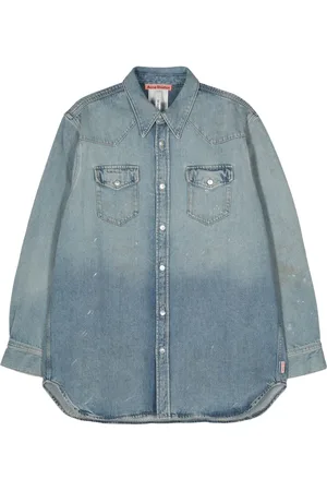 Acne Studios Denim shirt met print