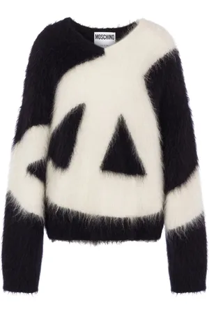 Moschino Geborstelde trui van mohair