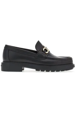 Salvatore Ferragamo Leren loafers met gancini