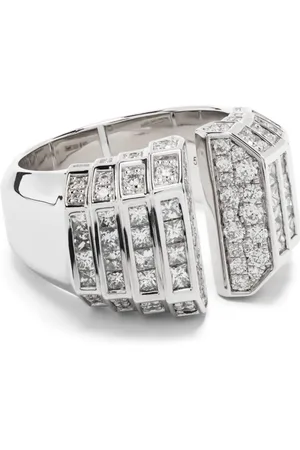 Statement Meaningful Beauties #4 sterling en diamant cocktail ring
