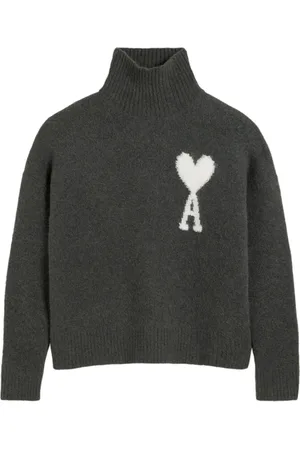 Ami Sweater met trechterhals