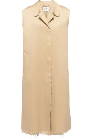 Miu Miu Mantel met enkele rij knopen